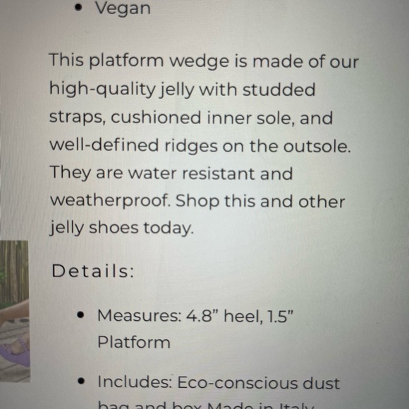 NWOT- Carmen Sol - Tonino Wedge in white, size 8 - Picture 12 of 15